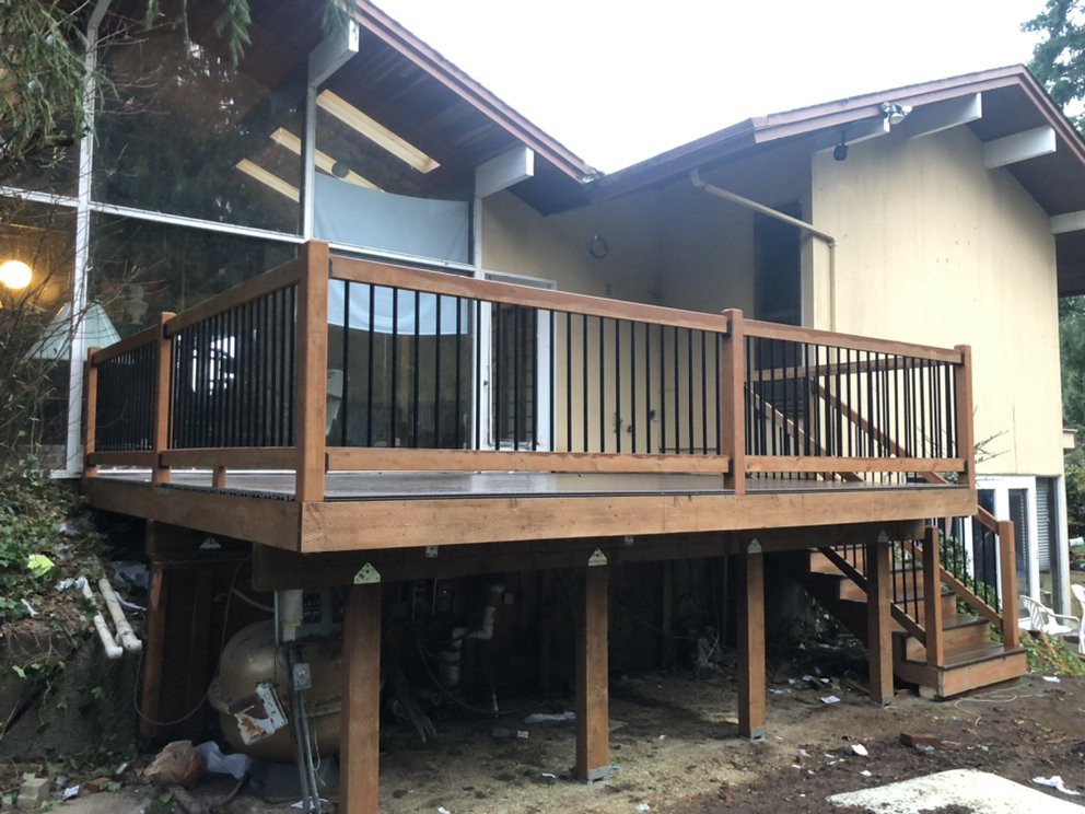 Hillside Engineered Deck in Seattle